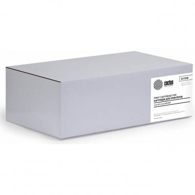 Лазерный картридж CACTUS (Cartridge 725) для Canon LBP 6000 i-Sensys, 6000b i-Sensys, 6020 i-Sensys, 6020b i-Sensys, 6030 i-Sensys, 6030b i-Sensys, 6030w i-Sensys; MF3010 i-Sensys, черный, 1 600 стр., 2 шт. CS-C725D Лазерный картридж CACTUS (Cartridge 725) для Canon LBP 6000 i-Sensys, 6000b i-Sensys, 6020 i-Sensys, 6020b i-Sensys, 6030 i-Sensys, 6030b i-Sensys, 6030w i-Sensys; MF3010 i-Sensys, черный, 1 600 стр., 2 шт. CS-C725D