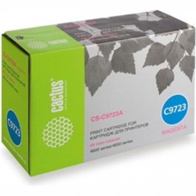Лазерный картридж CACTUS (HP 641A) для HP Color LaserJet 4600, 4600dn, 4600dtn, 4600hdn, 4600n, 4610, 4650, 4650dn, 4650dtn, 4650hdn, 4650n; Canon imageClass C2500; Canon LBP 85, 2510, 5500, пурпурный, 8 000 стр. CS-C9723AR Лазерный картридж CACTUS (HP 641A) для HP Color LaserJet 4600, 4600dn, 4600dtn, 4600hdn, 4600n, 4610, 4650, 4650dn, 4650dtn, 4650hdn, 4650n; Canon imageClass C2500; Canon LBP 85, 2510, 5500, пурпурный, 8 000 стр. CS-C9723AR