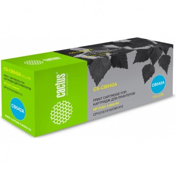 Лазерный картридж CACTUS CS-CB542A (HP 125A) для HP Color LaserJet CM1312, CM1312n, CM1312nfi, CP1210 series, CP1215, CP1217, CP1510 series, CP1514n, CP1515, CP1515n, CP1515nw, CP1518, CP1518ni, желтый, 1 400 стр. Лазерный картридж CACTUS CS-CB542A (HP 125A) для HP Color LaserJet CM1312, CM1312n, CM1312nfi, CP1210 series, CP1215, CP1217, CP1510 series, CP1514n, CP1515, CP1515n, CP1515nw, CP1518, CP1518ni, желтый, 1 400 стр.