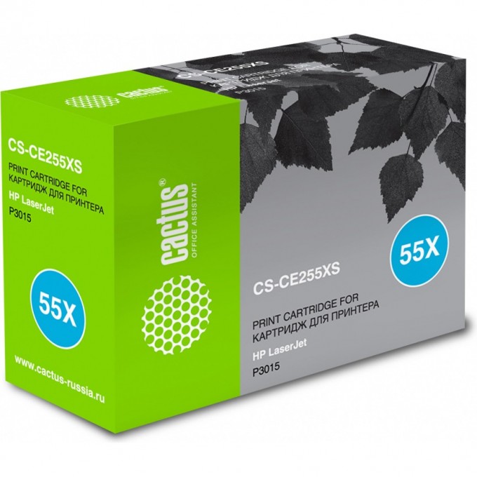 Лазерный картридж CACTUS (HP 55X) для HP LaserJet M521 Pro 500 MFP, M521dn Pro MFP, M521dw Pro MFP, M525 , M525c MFP, M525f, P3010, P3015, P3015d, P3015dn, P3015n, P3015x, черный, увеличенной емкости, 12 500 стр. CS-CE255XS Лазерный картридж CACTUS (HP 55X) для HP LaserJet M521 Pro 500 MFP, M521dn Pro MFP, M521dw Pro MFP, M525 , M525c MFP, M525f, P3010, P3015, P3015d, P3015dn, P3015n, P3015x, черный, увеличенной емкости, 12 500 стр. CS-CE255XS
