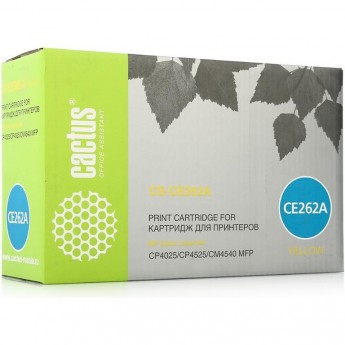 Лазерный картридж CACTUS CS-CE262AR (HP 648A) для HP Color LaserJet CP4020 Enterprise, CP4025 Enterprise, CP4025dn, CP4025n, CP4520 Enterprise, CP4525 Enterprise, CP4525dn, CP4525n, CP4525xh, желтый, 11 000 стр. Лазерный картридж CACTUS CS-CE262AR (HP 648A) для HP Color LaserJet CP4020 Enterprise, CP4025 Enterprise, CP4025dn, CP4025n, CP4520 Enterprise, CP4525 Enterprise, CP4525dn, CP4525n, CP4525xh, желтый, 11 000 стр.