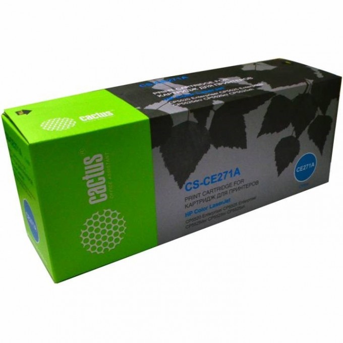 Лазерный картридж CACTUS (HP 650A) для принтеров HP Color LaserJet CP5520 Enterprise, CP5525 Enterprise, CP5525dn, CP5525n, CP5525xh, M750dn Enterprise D3L09A, M750n Enterprise D3L08A, M750xh Enterprise D3L10A, голубой, 15 000 стр. CS-CE271A Лазерный картридж CACTUS (HP 650A) для принтеров HP Color LaserJet CP5520 Enterprise, CP5525 Enterprise, CP5525dn, CP5525n, CP5525xh, M750dn Enterprise D3L09A, M750n Enterprise D3L08A, M750xh Enterprise D3L10A, голубой, 15 000 стр. CS-CE271A
