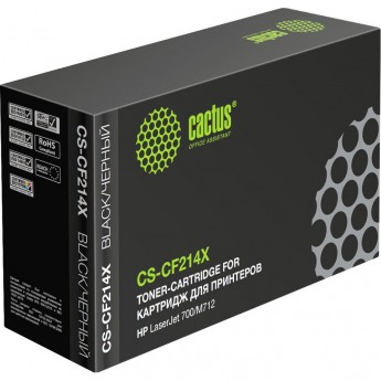 Лазерный картридж CACTUS CS-CF214X (HP 14X) для принтеров HP LaserJet M712 Pro 700, M712dn Pro 700, M712n Pro 700, M712xh Pro 700, M725 Enterprise 700, M725dn Enterprise 700 (CF066A), M725f Enterprise 700 (CF067A), черный, увеличенной емкости, 17 500 стр. Лазерный картридж CACTUS CS-CF214X (HP 14X) для принтеров HP LaserJet M712 Pro 700, M712dn Pro 700, M712n Pro 700, M712xh Pro 700, M725 Enterprise 700, M725dn Enterprise 700 (CF066A), M725f Enterprise 700 (CF067A), черный, увеличенной емкости, 17 500 стр.
