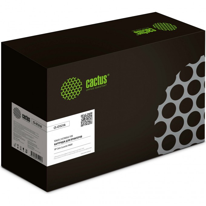 Лазерный картридж CACTUS R (HP 653A) для HP Color LaserJet M680 Enterprise MFP, M680dn Enterprise MFP (CZ248A), M680f Enterprise MFP (CZ249A), M680z Enterprise flow MFP (CZ250A), голубой, 16 500 стр. CS-CF321A Лазерный картридж CACTUS R (HP 653A) для HP Color LaserJet M680 Enterprise MFP, M680dn Enterprise MFP (CZ248A), M680f Enterprise MFP (CZ249A), M680z Enterprise flow MFP (CZ250A), голубой, 16 500 стр. CS-CF321A
