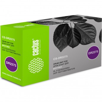Фотобарабан (Drum-Unit) CACTUS CS-DR2275 (DR-2275), черный, для Brother DCP 7057, 7060, 7065, 7070; FAX 2840, 2845, 2845R, 2940; HL 2132, 2132r, 2135, 2135w, 2240, 2250, 2250dn; MFC 7360, 7360nr, 7460dn, 7460n, 7860, 12 000 стр. Фотобарабан (Drum-Unit) CACTUS CS-DR2275 (DR-2275), черный, для Brother DCP 7057, 7060, 7065, 7070; FAX 2840, 2845, 2845R, 2940; HL 2132, 2132r, 2135, 2135w, 2240, 2250, 2250dn; MFC 7360, 7360nr, 7460dn, 7460n, 7860, 12 000 стр.