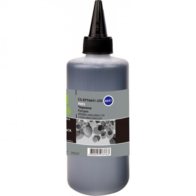 Чернила CACTUS (EPT6641) для Epson L100, L110, L120, L132, L200, L210, L222, L300, L312, L350, L355, L382, L386, L456, L486, L550, L555, L566, L605, L655, L1300, L1455, L3050, L3060, L3070, L362, L364, L366, черный, 250 мл CS-EPT6641-250 Чернила CACTUS (EPT6641) для Epson L100, L110, L120, L132, L200, L210, L222, L300, L312, L350, L355, L382, L386, L456, L486, L550, L555, L566, L605, L655, L1300, L1455, L3050, L3060, L3070, L362, L364, L366, черный, 250 мл CS-EPT6641-250