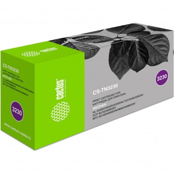 Лазерный картридж CACTUS CS-TN3230 (TN-3230) для принтеров Brother HL 5340d, HL 5350dn, HL 5350dnlt, HL 5370dw, HL 5380dn, DCP 8070d, DCP 8085dn, MFC 8370dn, MFC 8380dn, MFC 8880dn, MFC 8890dw, черный, 3 000 стр. Лазерный картридж CACTUS CS-TN3230 (TN-3230) для принтеров Brother HL 5340d, HL 5350dn, HL 5350dnlt, HL 5370dw, HL 5380dn, DCP 8070d, DCP 8085dn, MFC 8370dn, MFC 8380dn, MFC 8880dn, MFC 8890dw, черный, 3 000 стр.