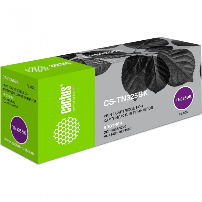 Лазерный картридж CACTUS (TN-325BK) для принтеров Brother HL 4140cn, HL 4150cdn, HL 4570cdw, HL 4570cdwt, DCP 9055cdn, DCP 9270cdn, MFC 9460cdn, MFC 9465cdn, MFC 9970cdw, черный, 4 000 стр. CS-TN325BK Лазерный картридж CACTUS (TN-325BK) для принтеров Brother HL 4140cn, HL 4150cdn, HL 4570cdw, HL 4570cdwt, DCP 9055cdn, DCP 9270cdn, MFC 9460cdn, MFC 9465cdn, MFC 9970cdw, черный, 4 000 стр. CS-TN325BK
