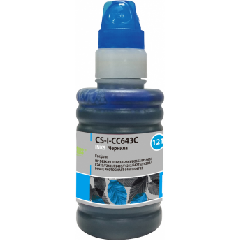Чернила CACTUS CS-I-CC643C для HP DeskJet D1663, D2563, D2663, D5563, F2423, F2483, голубой, 100 мл Чернила CACTUS CS-I-CC643C для HP DeskJet D1663, D2563, D2663, D5563, F2423, F2483, голубой, 100 мл