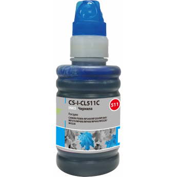 Чернила CACTUS CS-I-CL511C для Canon PIXMA MP240, MP250, MP260, MP270, MP480, 100 мл, голубой Чернила CACTUS CS-I-CL511C для Canon PIXMA MP240, MP250, MP260, MP270, MP480, 100 мл, голубой