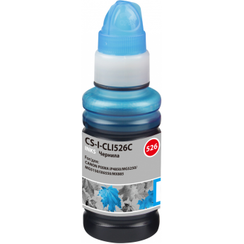 Чернила CACTUS CS-I-CLI526C голубой, для Canon PIXMA iP4850, MG5250, MG5150, iX6550, 100 мл Чернила CACTUS CS-I-CLI526C голубой, для Canon PIXMA iP4850, MG5250, MG5150, iX6550, 100 мл