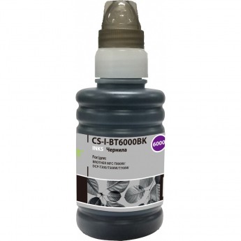 Чернила CACTUS CS-I-BT6000BK для Brother DCP-T300, T500W, T700W, MFC-T800W, черный, 100 мл Чернила CACTUS CS-I-BT6000BK для Brother DCP-T300, T500W, T700W, MFC-T800W, черный, 100 мл