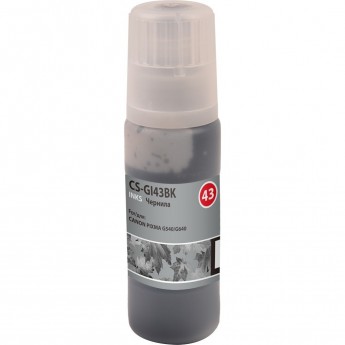Чернила CACTUS CS-GI43BK для Canon Pixma G640, 540, черный, 60 мл Чернила CACTUS CS-GI43BK для Canon Pixma G640, 540, черный, 60 мл