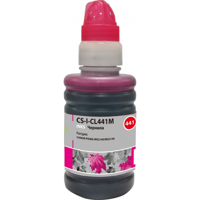 Чернила CACTUS для Canon Pixma MG2140, MG3140, пурпурный, 100 мл CS-I-CL441M Чернила CACTUS для Canon Pixma MG2140, MG3140, пурпурный, 100 мл CS-I-CL441M