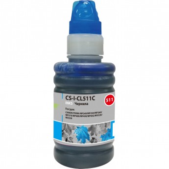Чернила CACTUS CS-I-CL511C для Canon PIXMA MP240, MP250, MP260, MP270, MP480, голубой, 100 мл Чернила CACTUS CS-I-CL511C для Canon PIXMA MP240, MP250, MP260, MP270, MP480, голубой, 100 мл