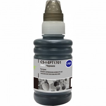 Чернила CACTUS CS-I-EPT1701 для Epson ExpIession Home XP-33, 103, 203, 207, 303, 306, черный, 100 мл Чернила CACTUS CS-I-EPT1701 для Epson ExpIession Home XP-33, 103, 203, 207, 303, 306, черный, 100 мл
