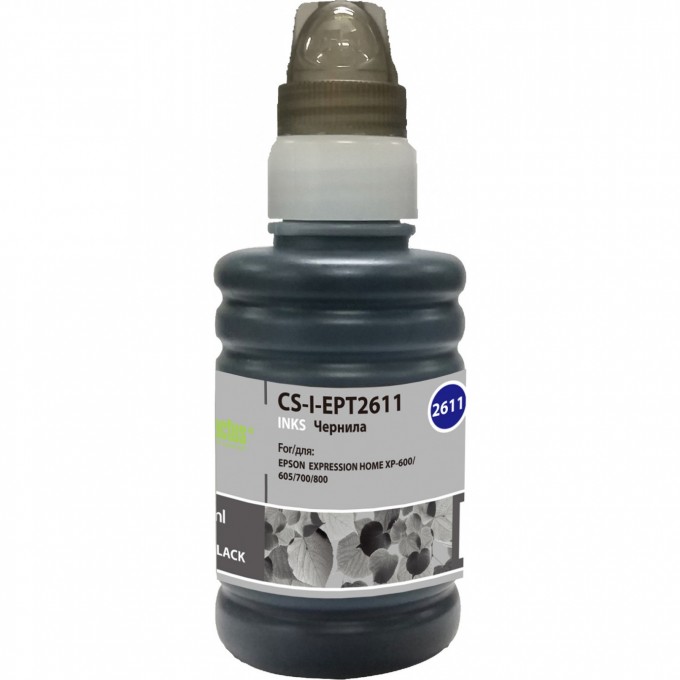 Чернила CACTUS для Epson ExpIession Home XP-600, 605, 700, 800, черный, 100 мл CS-I-EPT2611 Чернила CACTUS для Epson ExpIession Home XP-600, 605, 700, 800, черный, 100 мл CS-I-EPT2611