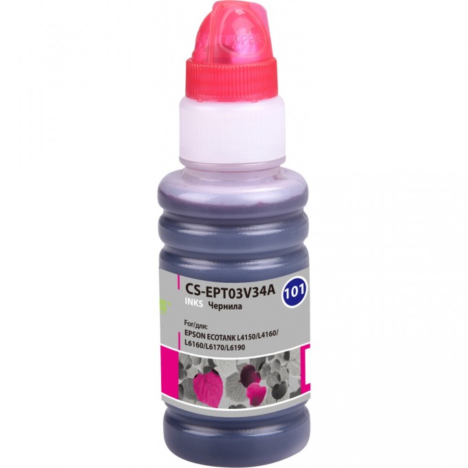 Чернила CACTUS для Epson L4150, L4160, L6160, пурпурный, 70 мл CS-EPT03V34A Чернила CACTUS для Epson L4150, L4160, L6160, пурпурный, 70 мл CS-EPT03V34A