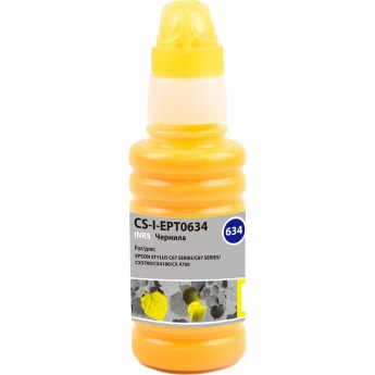 Чернила CACTUS CS-I-EPT0634 для Epson Stylus C67 Series, C87 Series, CX3700, CX4100, желтый, 100 мл Чернила CACTUS CS-I-EPT0634 для Epson Stylus C67 Series, C87 Series, CX3700, CX4100, желтый, 100 мл