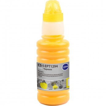 Чернила CACTUS CS-I-EPT1294 для Epson Stylus Office B42, BX305, BX305F, BX320, желтый, 100 мл Чернила CACTUS CS-I-EPT1294 для Epson Stylus Office B42, BX305, BX305F, BX320, желтый, 100 мл