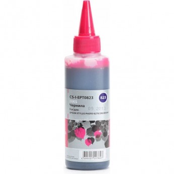 Чернила CACTUS CS-I-EPT0823 для Epson Stylus Photo R270, 290, RX590, пурпурный, 100 мл Чернила CACTUS CS-I-EPT0823 для Epson Stylus Photo R270, 290, RX590, пурпурный, 100 мл