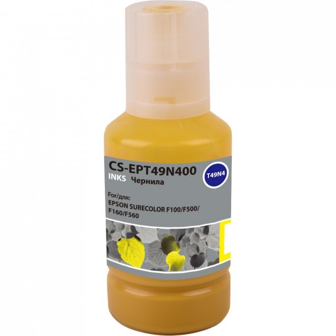 Чернила CACTUS для Epson SureColor SC-F100, F500, желтый, 140 мл CS-EPT49N400 Чернила CACTUS для Epson SureColor SC-F100, F500, желтый, 140 мл CS-EPT49N400