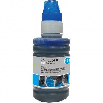 Чернила CACTUS CS-I-CC643C для HP DeskJet D1663, D2563, D2663, D5563, F2423, F2483, голубой, 100 мл Чернила CACTUS CS-I-CC643C для HP DeskJet D1663, D2563, D2663, D5563, F2423, F2483, голубой, 100 мл