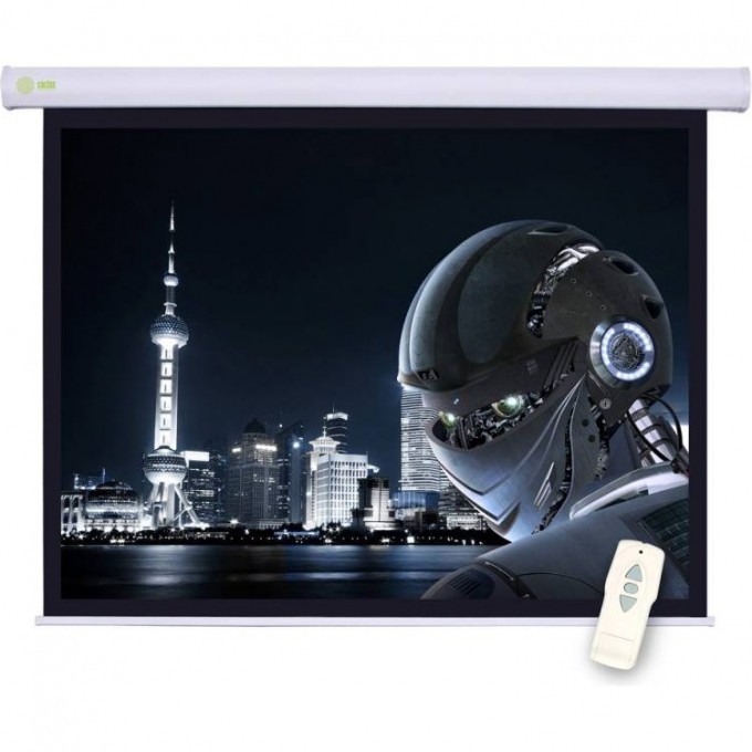 Экран CACTUS MOTOSCREEN , 103", 16:9, настенно-потолочный рулонный, моторизованный привод, 124x221 см. CS-PSM-124X221 Экран CACTUS MOTOSCREEN , 103", 16:9, настенно-потолочный рулонный, моторизованный привод, 124x221 см. CS-PSM-124X221