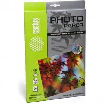 Фотобумага CACTUS CS-GMA423020, формат A4, 230г/м2, белая Фотобумага CACTUS CS-GMA423020, формат A4, 230г/м2, белая