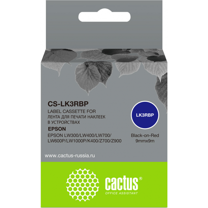Картридж ленточный CACTUS для Epson LW300, LW400, LW700, LW600P, LW1000P, K400, Z700, Z900, черный cs-lk3rbp Картридж ленточный CACTUS для Epson LW300, LW400, LW700, LW600P, LW1000P, K400, Z700, Z900, черный cs-lk3rbp