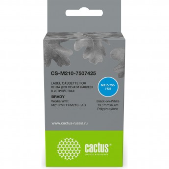 Картридж ленточный CACTUS CS-M210-7507425 (M210-750-7425) для Brady M210, M211, M210-LAB Картридж ленточный CACTUS CS-M210-7507425 (M210-750-7425) для Brady M210, M211, M210-LAB