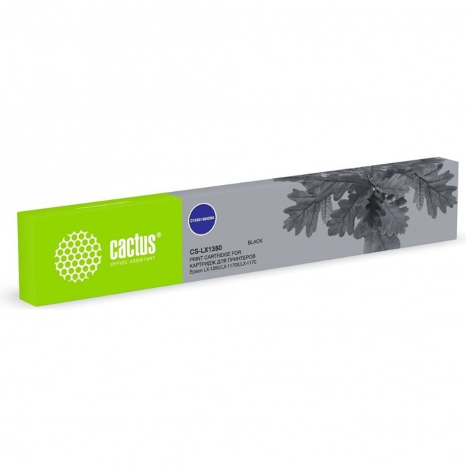 Картридж матричный CACTUS (C13S015642BA) черный для Epson LX-1350, LX-1170II, LX-1170 cs-lx1350