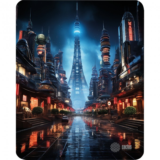 Коврик для мыши CACTUS CITY 300x250x3мм cs-mp-d05m Коврик для мыши CACTUS CITY 300x250x3мм cs-mp-d05m