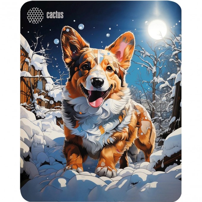 Коврик для мыши CACTUS CORGI 300x250x3мм cs-mp-d13m Коврик для мыши CACTUS CORGI 300x250x3мм cs-mp-d13m