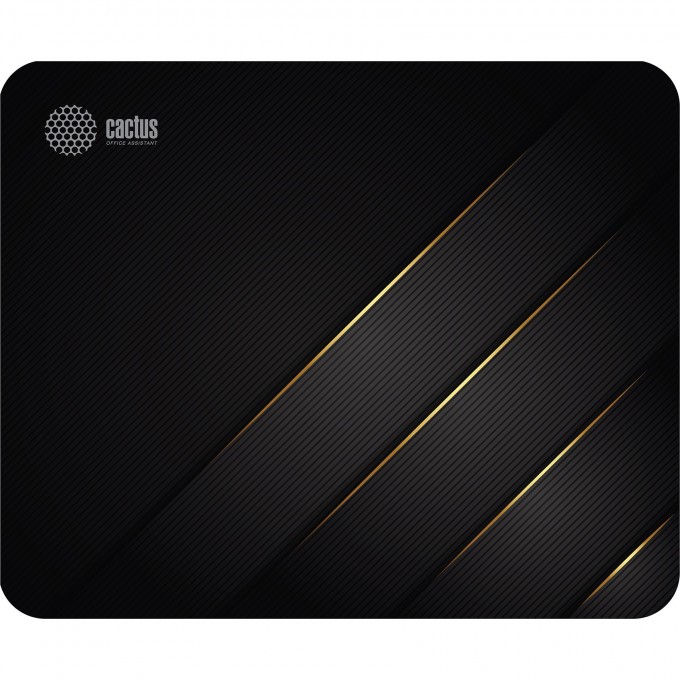 Коврик для мыши CACTUS GOLD GEOMETRY черный 300x250x2мм CS-MP-P04M Коврик для мыши CACTUS GOLD GEOMETRY черный 300x250x2мм CS-MP-P04M