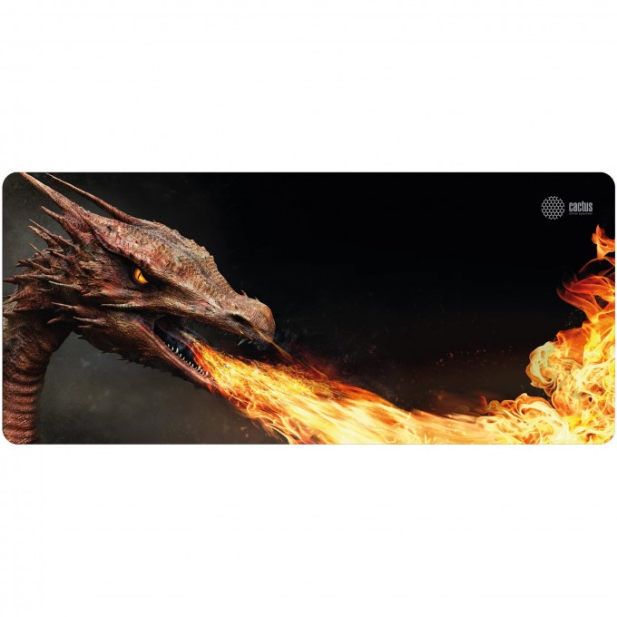 Коврик для мыши CACTUS L Fire Dragon, черный, 900x400x3мм cs-mp-pro06xx Коврик для мыши CACTUS L Fire Dragon, черный, 900x400x3мм cs-mp-pro06xx