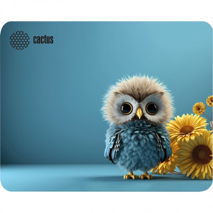 Коврик для мыши CACTUS OWL BLUE 220x180x2мм cs-mp-p07xs Коврик для мыши CACTUS OWL BLUE 220x180x2мм cs-mp-p07xs