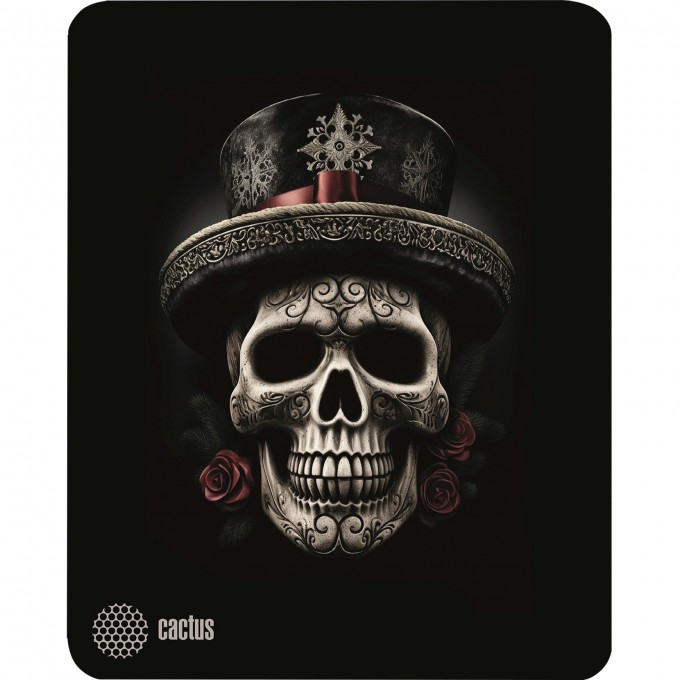 Коврик для мыши CACTUS SCULL 250x200x3мм cs-mp-d05s Коврик для мыши CACTUS SCULL 250x200x3мм cs-mp-d05s