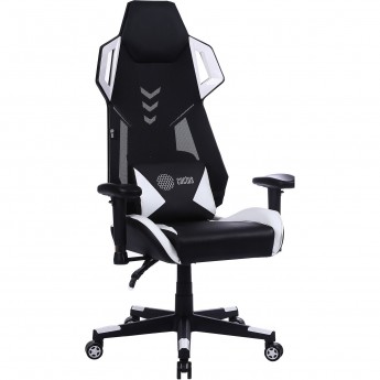 Кресло игровое CACTUS CS-CHR-090BLW цвет: черно-белый, обивка: эко.кожа/сетка, крестовина: пластик черно-белый Кресло игровое CACTUS CS-CHR-090BLW цвет: черно-белый, обивка: эко.кожа/сетка, крестовина: пластик черно-белый