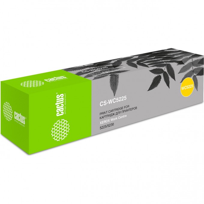 Лазерный картридж CACTUS (106R01305) для Xerox WorkCentre 5225, 5230, pro 5225, черный, 30 000 стр. CS-WC5225 Лазерный картридж CACTUS (106R01305) для Xerox WorkCentre 5225, 5230, pro 5225, черный, 30 000 стр. CS-WC5225
