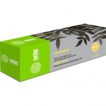 Лазерный картридж CACTUS CS-PH6500Y (106R01603) для Xerox Phaser 6500, 6500dn, 6500n, 6500v; WorkCentre 6505, 6505n, 6505v, желтый, 2 500 стр. Лазерный картридж CACTUS CS-PH6500Y (106R01603) для Xerox Phaser 6500, 6500dn, 6500n, 6500v; WorkCentre 6505, 6505n, 6505v, желтый, 2 500 стр.