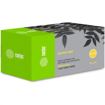 Лазерный картридж CACTUS CS-PH7100Y (106R02608) для Xerox Phaser 7100, 7100dn, 7100n, желтый, 4 500 стр. Лазерный картридж CACTUS CS-PH7100Y (106R02608) для Xerox Phaser 7100, 7100dn, 7100n, желтый, 4 500 стр.