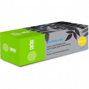 Лазерный картридж CACTUS CS-PH6510XC (106R03693) для Xerox Phaser 6510dn, 6510dni, 6510n; WorkCentre 6515dn, 6515dni, 6515n, голубой, 4 300 стр. Лазерный картридж CACTUS CS-PH6510XC (106R03693) для Xerox Phaser 6510dn, 6510dni, 6510n; WorkCentre 6515dn, 6515dni, 6515n, голубой, 4 300 стр.