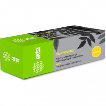 Лазерный картридж CACTUS CS-PH6510XY (106R03695) для Xerox Phaser 6510dn, 6510dni, 6510n; WorkCentre 6515dn, 6515dni, 6515n, желтый, 4 300 стр. Лазерный картридж CACTUS CS-PH6510XY (106R03695) для Xerox Phaser 6510dn, 6510dni, 6510n; WorkCentre 6515dn, 6515dni, 6515n, желтый, 4 300 стр.
