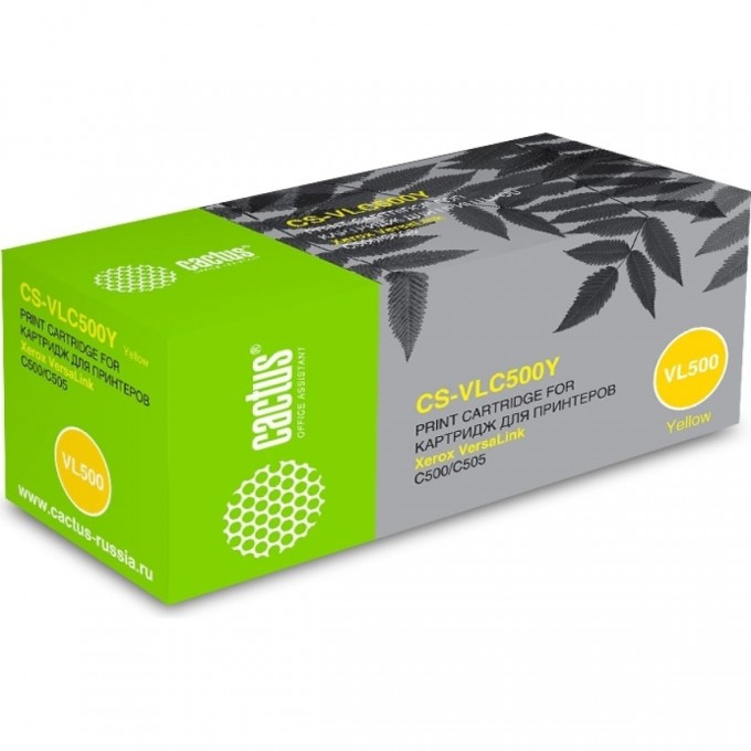 Лазерный картридж CACTUS (106R03879) для Xerox VersaLink C500, C500dn, C500n, C505, C505S, C505x, желтый, 2 400 стр. CS-VLC500Y Лазерный картридж CACTUS (106R03879) для Xerox VersaLink C500, C500dn, C500n, C505, C505S, C505x, желтый, 2 400 стр. CS-VLC500Y