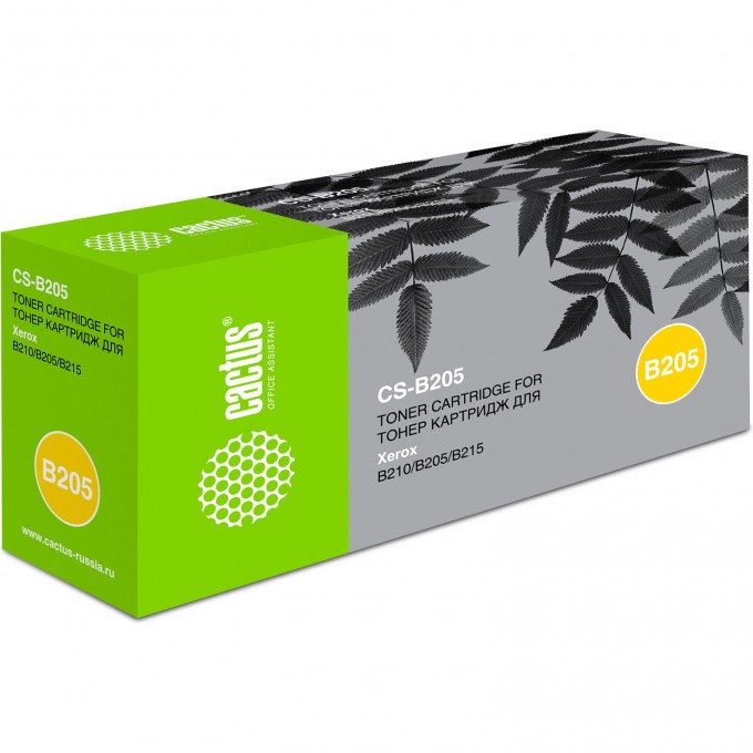 Лазерный картридж CACTUS (106R04348) для Xerox B205, B210, B215, черный, 3 000 стр. CS-B205 Лазерный картридж CACTUS (106R04348) для Xerox B205, B210, B215, черный, 3 000 стр. CS-B205