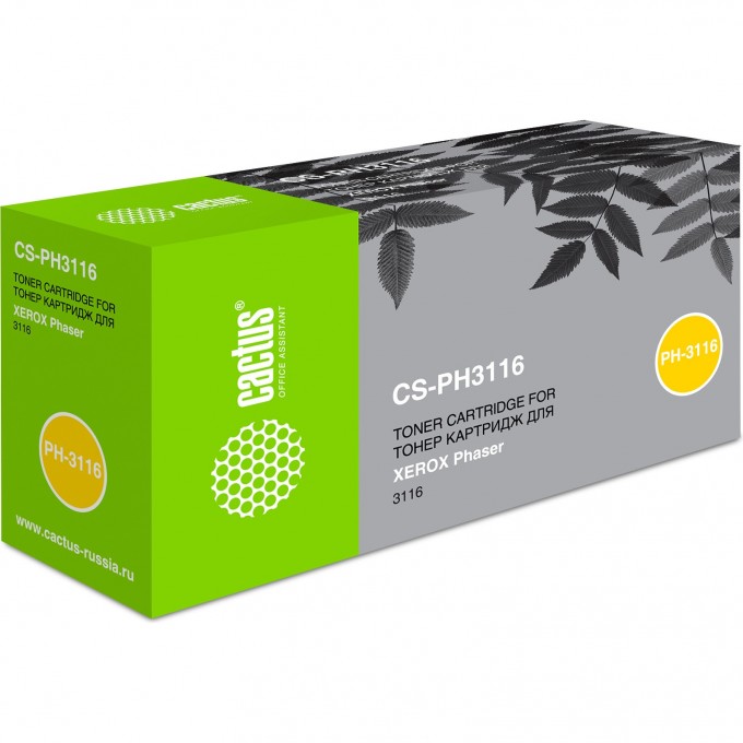Лазерный картридж CACTUS (109R00748) для Xerox Phaser 3116, черный, 3 000 стр. CS-PH3116 Лазерный картридж CACTUS (109R00748) для Xerox Phaser 3116, черный, 3 000 стр. CS-PH3116