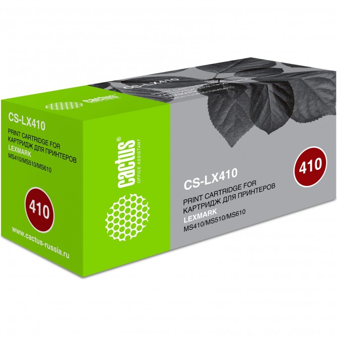 Лазерный картридж CACTUS (50F0XA0) для Lexmark MS 410, 410d, 410dn, 415, 415dn, черный, 10 000 стр. CS-LX410 Лазерный картридж CACTUS (50F0XA0) для Lexmark MS 410, 410d, 410dn, 415, 415dn, черный, 10 000 стр. CS-LX410