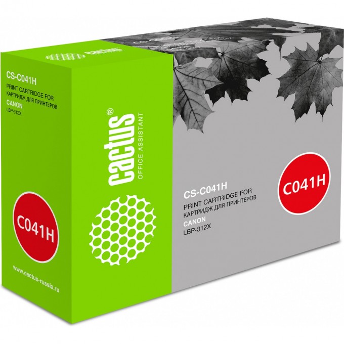 Лазерный картридж CACTUS (Cartridge 041H) для Canon LBP 312x; MF522x, 525x, черный, увеличенной емкости, 20 000 стр. CS-C041H Лазерный картридж CACTUS (Cartridge 041H) для Canon LBP 312x; MF522x, 525x, черный, увеличенной емкости, 20 000 стр. CS-C041H