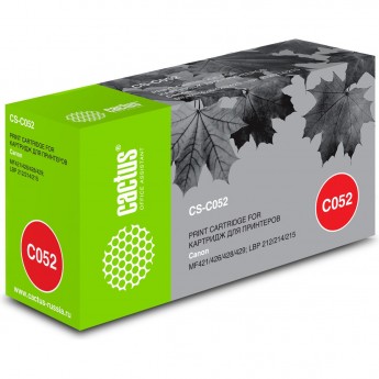 Лазерный картридж CACTUS CS-C052 (Cartridge 052) для Canon MF421, 426, 428, 429; LBP 212, 214, 215, черный, 3 100 стр. Лазерный картридж CACTUS CS-C052 (Cartridge 052) для Canon MF421, 426, 428, 429; LBP 212, 214, 215, черный, 3 100 стр.